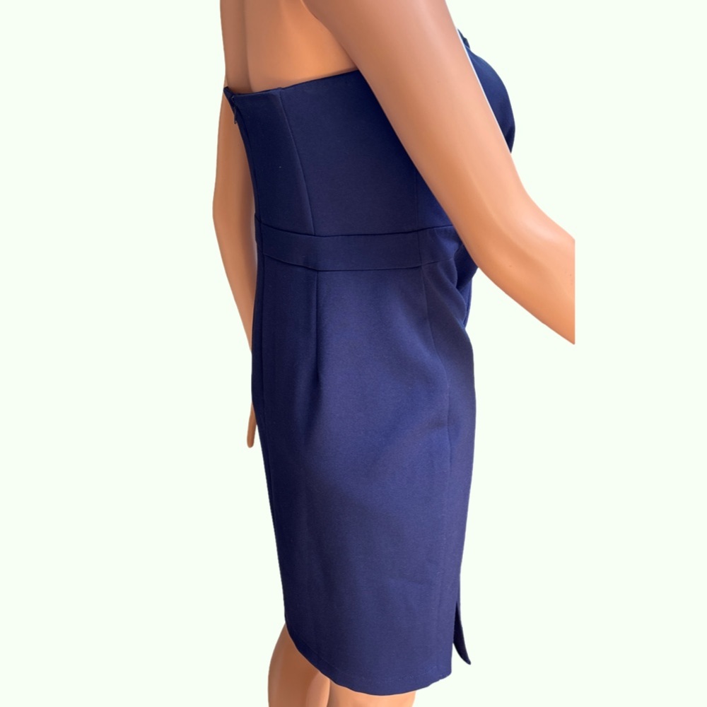Adelyn Rae Midnight Blue Strapless Dress NWT Medium - Picture 4 of 9
